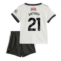 Manchester United Antony #21 Tretí Detský futbalový dres 2024-25 Krátky Rukáv (+ trenírky)